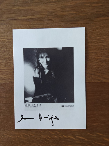 Anne haigis autogrammkarte - haigis,