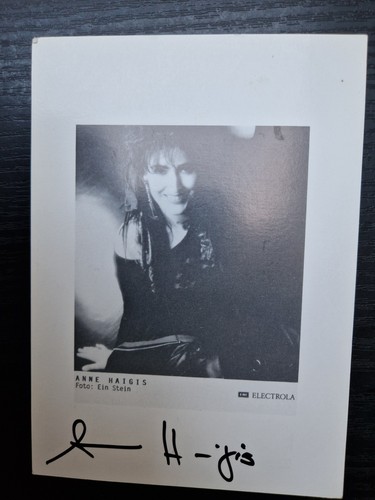 Anne haigis autogrammkarte - anne,